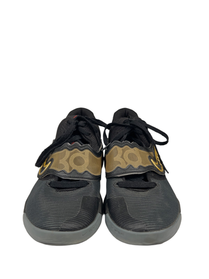 Nike Men's Black/Yellow Metallic KD Trey 5 X Lace Up Basketball Sneakers - 8 image 2