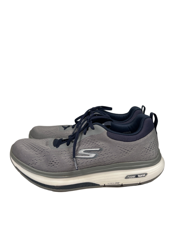 Skechers men's Gray/Blue Go Walk Workout Walker Lace Up Sneakers - 10 image 5