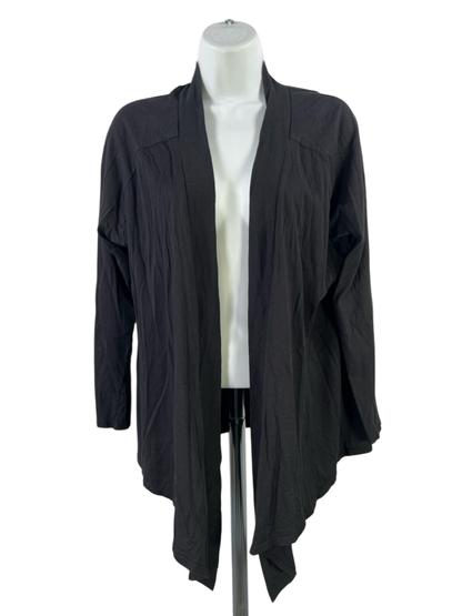 Alfani Women's Black Long Sleeve Open Front Sweater - Plus 1X