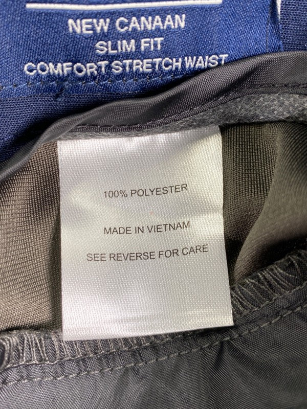 Tailor Vintage Men's Gray Canaan Slim Snap Button Performance Tech Pants - 38 image 4