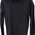 LOFT Women’s Black Long Sleeve Waffle Knit Cowl Neck Sweater - XS