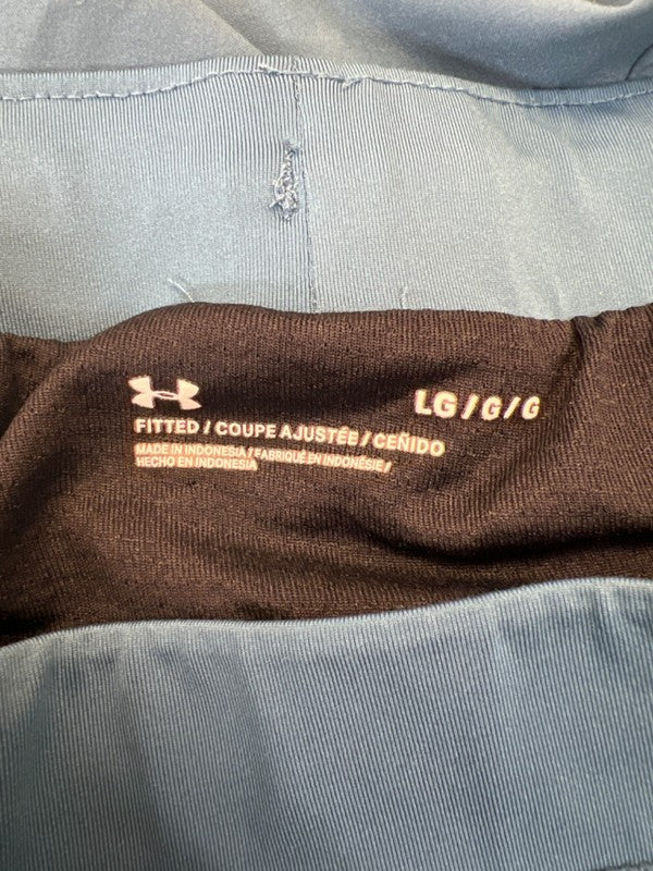 Under Armour Women's Blue Fitted Lined Vented Athletic Shorts - L image 3