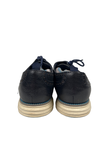 Cole Haan Men’s Blue Leather Lace Up Wingtip Oxford Shoes - 11.5 image 4