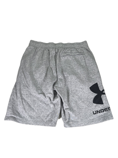 Under Armour Men's Gray Rival Fleece Big Logo Shorts - L image 2
