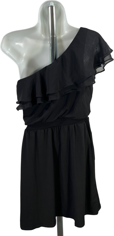 White House Black Market Women’s Black One Shoulder Dress - 2 image 2