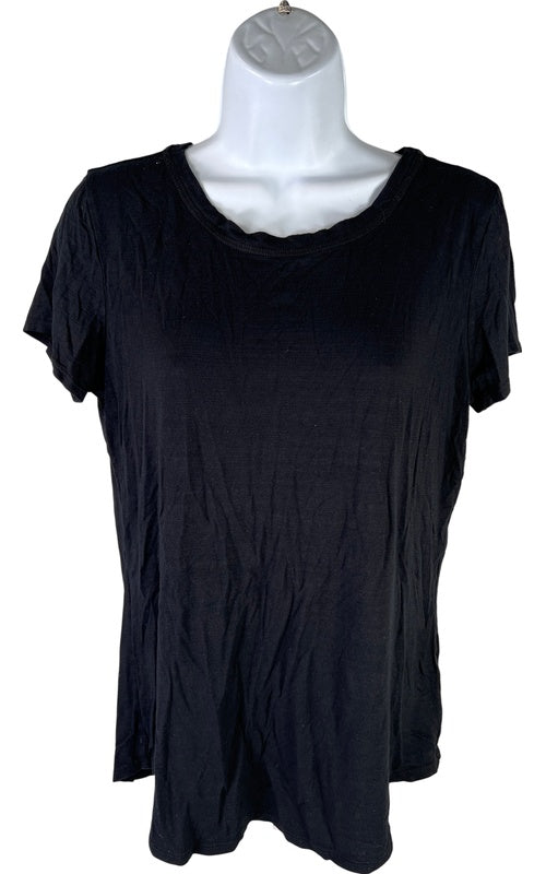 Athleta Women’s Black Short Sleeve Openback T-Shirt - S image 2