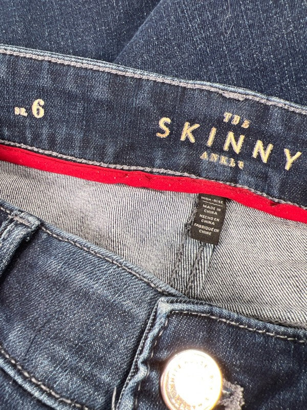 White House Black Market Women’s Dark Wash Skinny Ankle Jeans - 6 image 3