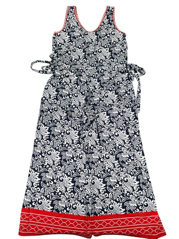Max Studio Women's Blue/Pink Paisley Sleeveless Jumpsuit - S image 2