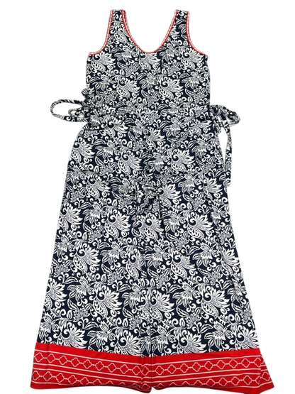 Max Studio Women's Blue/Pink Paisley Sleeveless Jumpsuit - S image 2