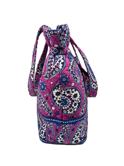 Vera Bradley Women's Purple/Blue Boysenberry Paisley Quilted Tote Bag image 2