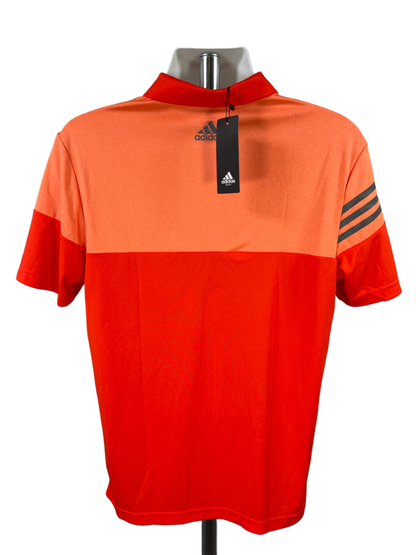 Adidas Men's Orange Short Sleeve Golf Polo Shirt - M image 2