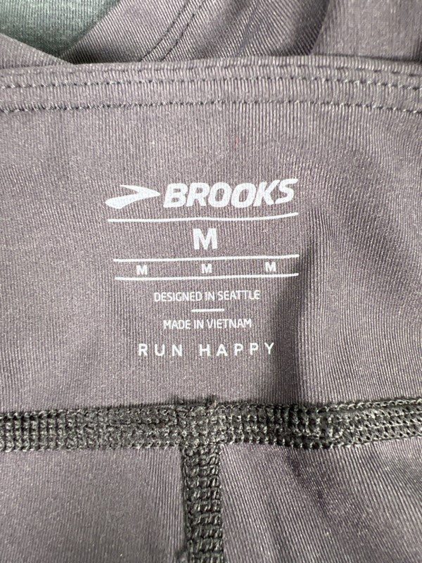 Brooks Women's Gray Run Happy Fitted Athletic Running Shorts - M image 3