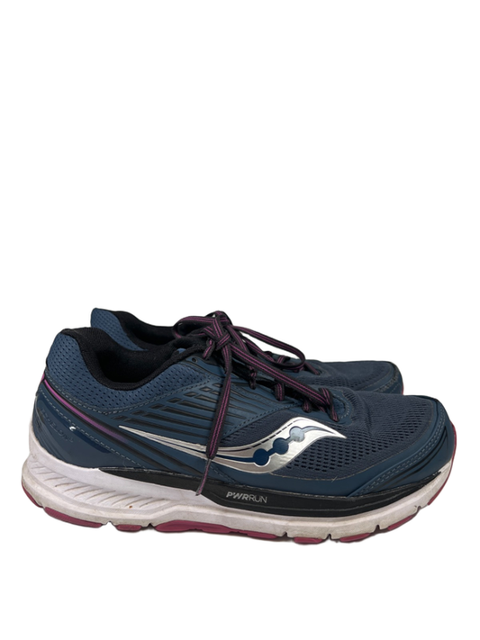Saucony Women's Navy Blue Echelon 8 Lace Up Running Sneakers - 10.5