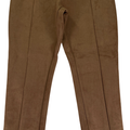 Loft Women’s Brown Faux Suede Ankle Zip Legging Pants - S Petite