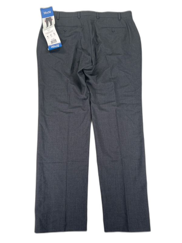 Calvin Klein Men's Gray Quick Dry Slim Fit Dress Pants - 36x30 image 2