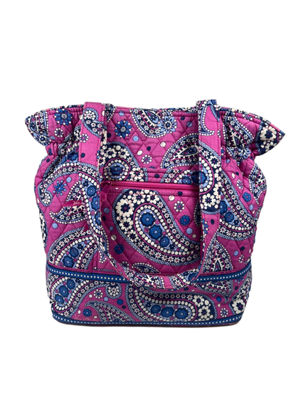 Vera Bradley Women's Purple/Blue Boysenberry Paisley Quilted Tote Bag
