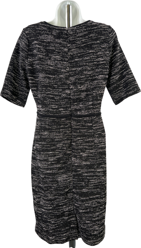Banana Republic Women’s Black Short Sleeve Knit Sheath Sweater Dress - 6 image 2