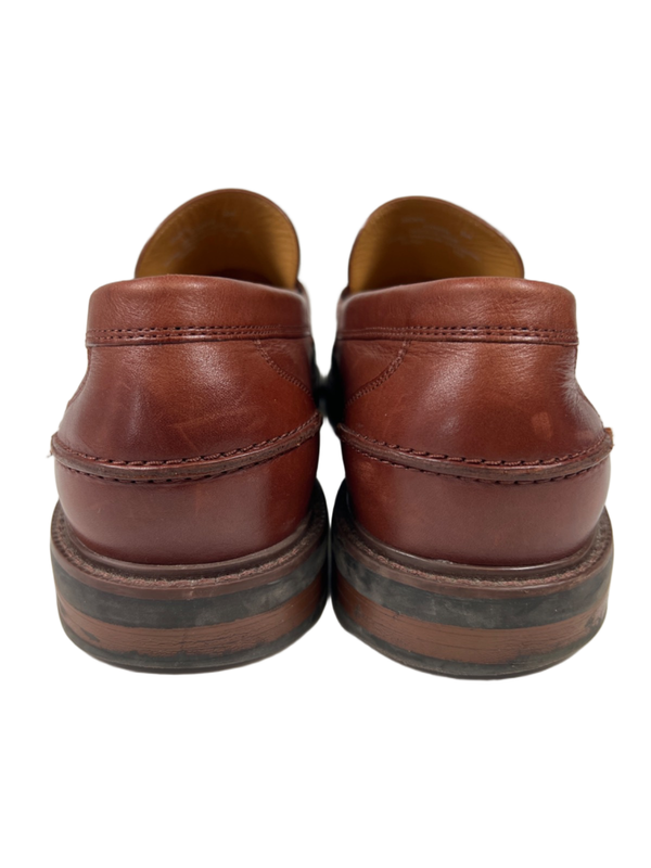 Cole Haan Men's Brown Leather Pinch Prep Slip On Penny Loafers - 8 image 4