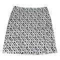 Ann Taylor Women's White/Black Textured Straight Skirt - 6