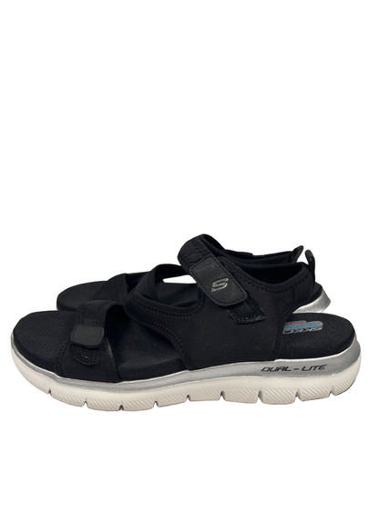 Skechers Women's Black Dual Lite Flex Appeal Memory Foam Sandals - 9 image 5