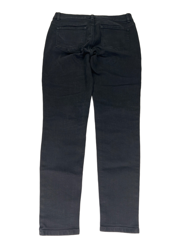 White House Black Market Women's Black Tapered Denim Jeans - S image 2