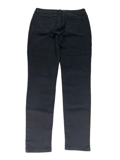 White House Black Market Women's Black Tapered Denim Jeans - S image 2