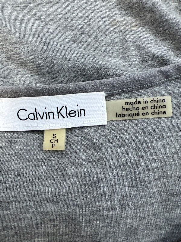 Calvin Klein Women’s Gray Cap Sleeve T-Shirt - S image 3