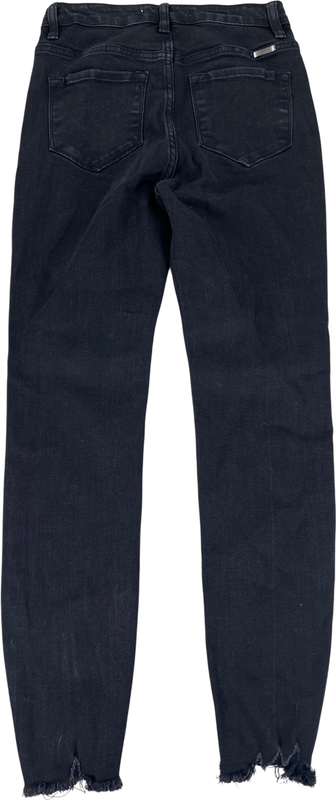 KanCan Women’s Black Fringe Ankle Button Fly Skinny Jeans - 3/25 image 2