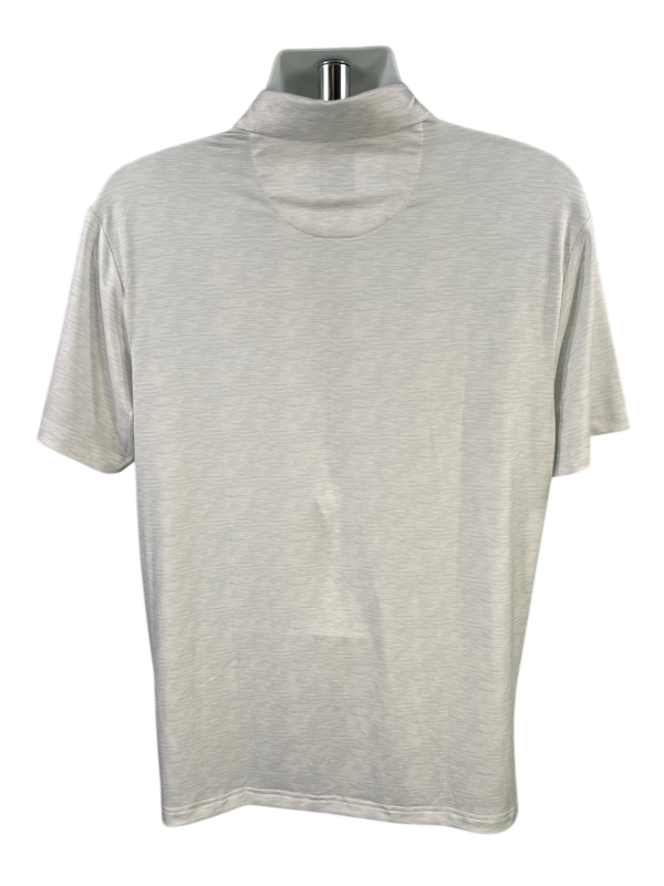 Callaway Men's White Striped Short Sleeve Athletic Polo - M image 2