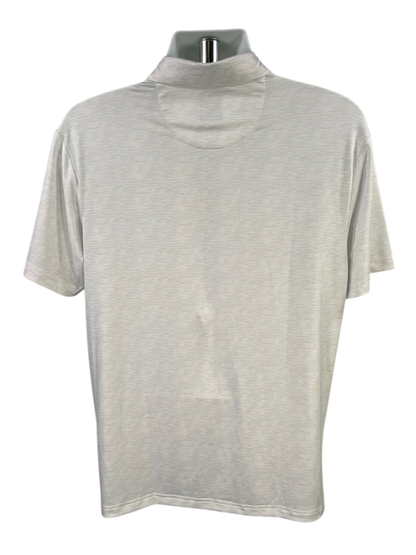 Callaway Men's White Striped Short Sleeve Athletic Polo - M image 2