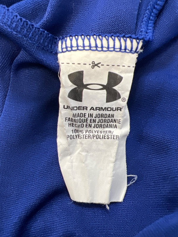 Under Armour Women's Blue Semi-Fitted V Neck Short Sleeve Shirt - L image 4