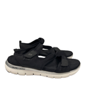 Skechers Women's Black Dual Lite Flex Appeal Memory Foam Sandals - 9