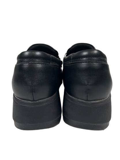 Clarks Collection Women's Black Leather Zylah Top Platform Loafers - 7.5 image 4