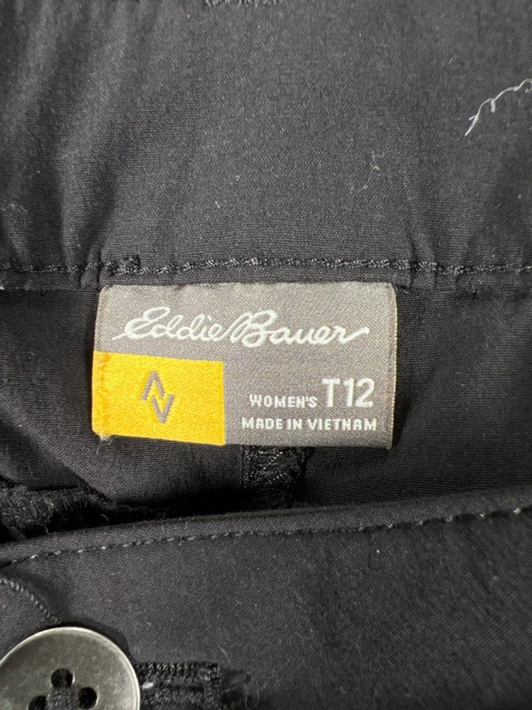 Eddie Bauer Women's Black Lightweight Roll Leg Hiking Pants - 12 Tall image 3