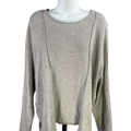 Pure J.Jill Women's Gray Long Sleeve Sweater - L