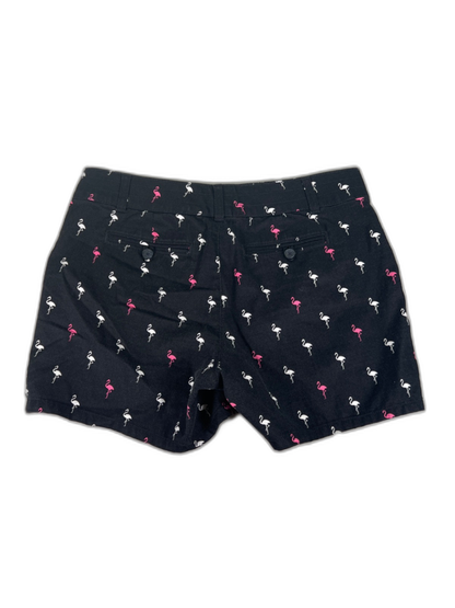 Banana Republic Women's Black Flamingo Print Cotton Shorts - 10 image 2