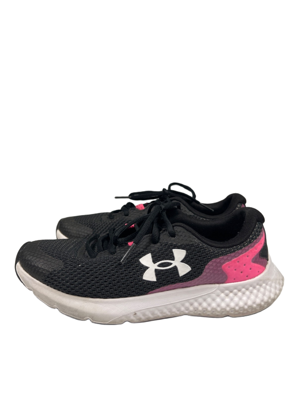 Under Armour Women's Black/Pink Charged Rogue Lace Up Running Sneakers - 7.5 image 5