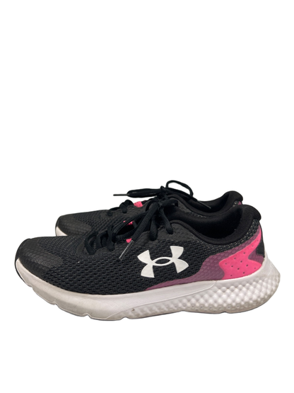 Under Armour Women's Black/Pink Charged Rogue Lace Up Running Sneakers - 7.5 image 5