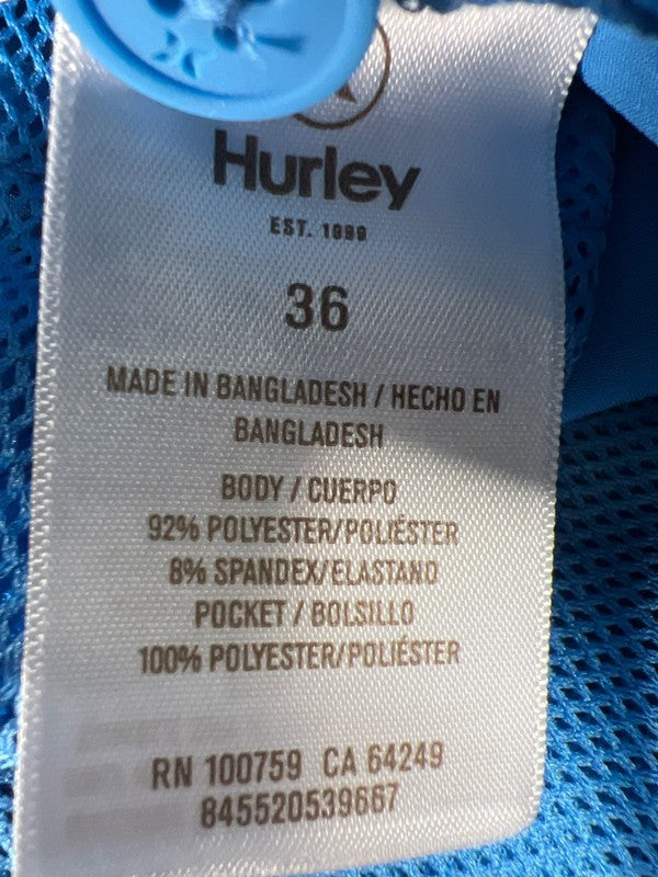 Hurley Men's Blue Hybrid Unlined Swimsuit Shorts - 36 image 4