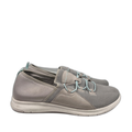 Easy Spirit Women's Gray Perforated Slip On Casual Walking Shoes - 11