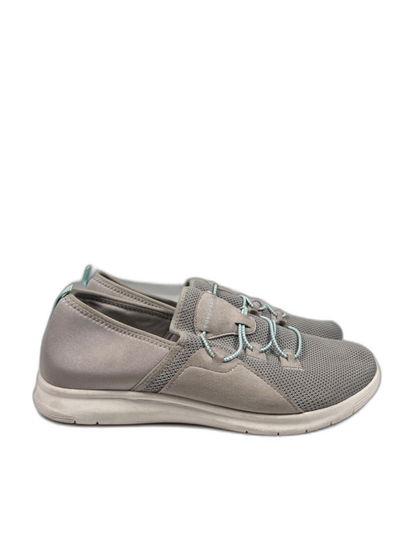 Easy Spirit Women's Gray Perforated Slip On Casual Walking Shoes - 11