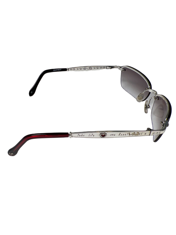Brighton Women's Silver/Red Heartbeat Sunglasses W/ Tin Box image 8