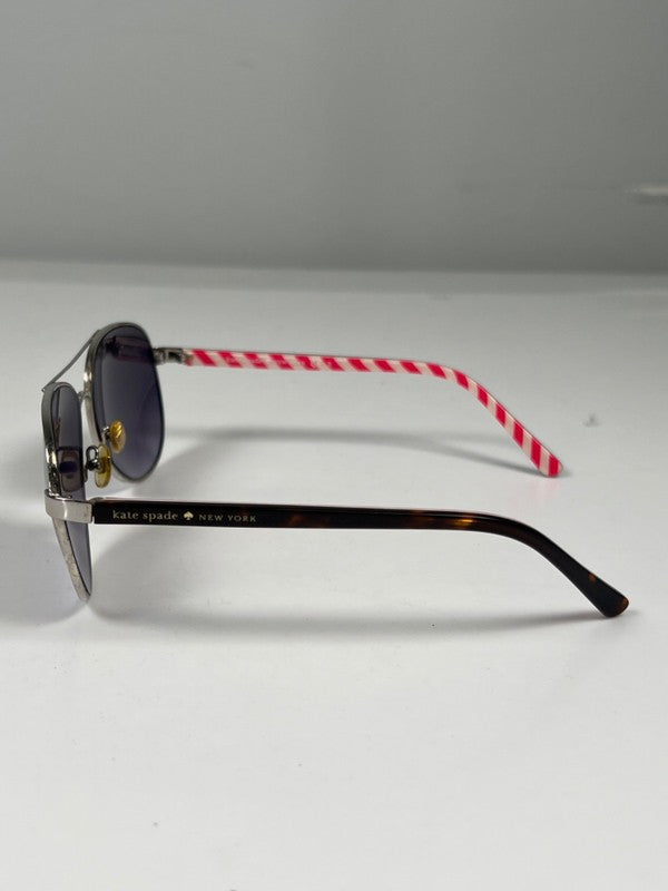 Kate Spade Women's Black Cateye Candy Striped Blossom Aviator Sunglasses image 2