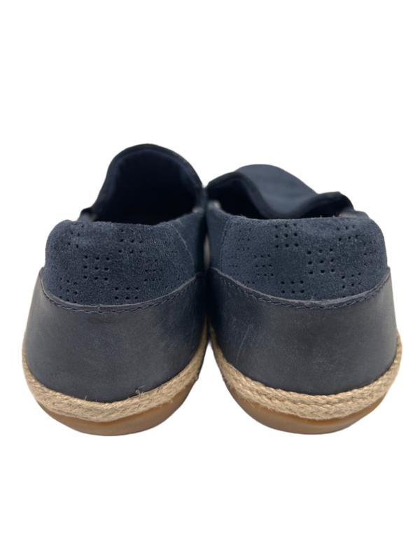 Clarks Collection Women's Blue Peforated Suede Espadrille Slip On Shoes - 8 image 4