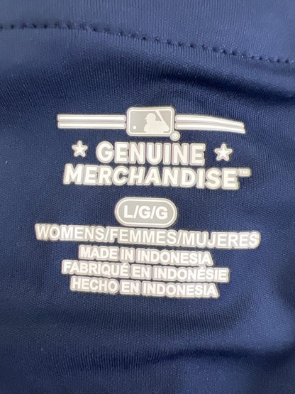 Genuine Merchandise Womens Blue Detroit Tigers Short Sleeve Button Up Shirt - L image 3