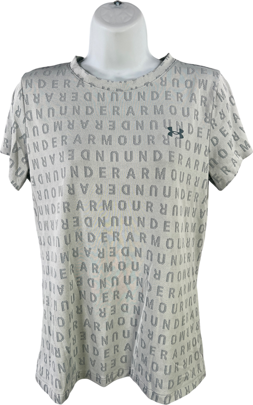 Under Armour Women’s Blue Logo Velocity Short Sleeve Athletic Shirt - M