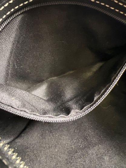 Coach Women's Black/Tan Leather Canvas Jacquard Mini Soho Hobo Shoulder Purse image 12