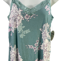Soma Women’s Blue Floral Grand Jaded Lace Cami Tank Top - S