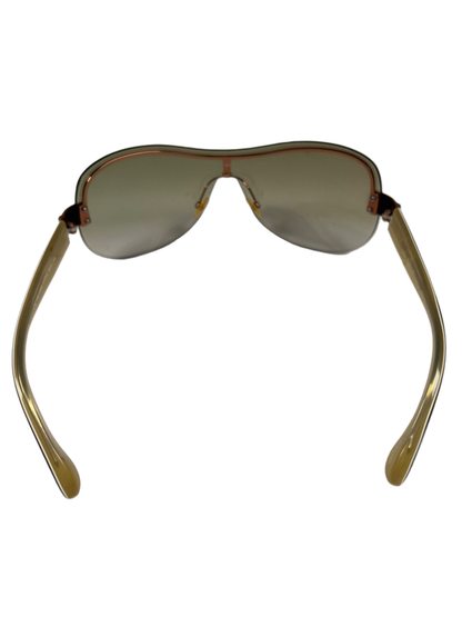 Marc by Marc Jacob Women's Brown Shield Aviator Sunglasses W/ Case image 9