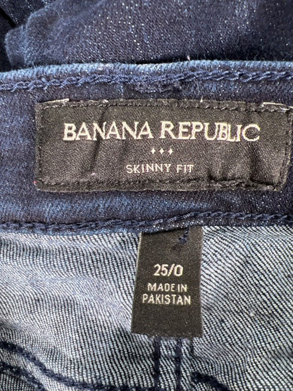 Banana Republic Women's Dark Wash Skinny Fit Denim Jeans - 0 image 3